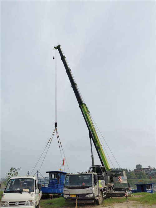 疏勒县桥梁建设吊装案例